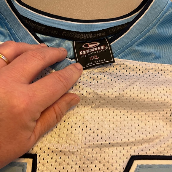 COPY - North Carolina Tar Heels Jersey Men's XXL Football UNC 44 Colosseum Stit… - Picture 4 of 8